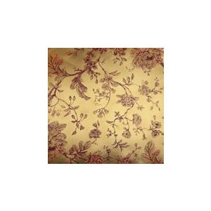 Papel de parede -Brigth wall-fundo dourado cm flores em vermelho , cód : Y6130603