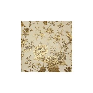 Papel de parede -Brigth wall-Fundo bege com flores em dourado  , cód : Y6130605