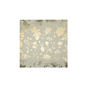 Papel de parede -Brigth wall- Fundo bege com flores douradas , cód : Y6130608