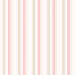 Papel de parede vinilizado-Bambinos-Listras rosa claro e rosa escuro com bege , cód : 3338