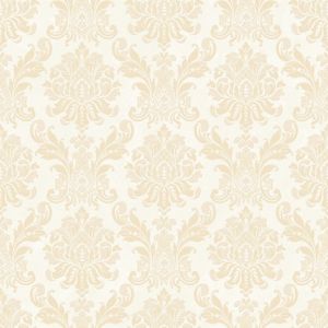 Papel de parede - Romantic - medalhão fendi brilho fundo gelo , cód :RO010504