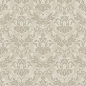 Papel de parede - Romantic - medalhão fendi e cinza com brilho fundo fendi claro , cód :RO010505