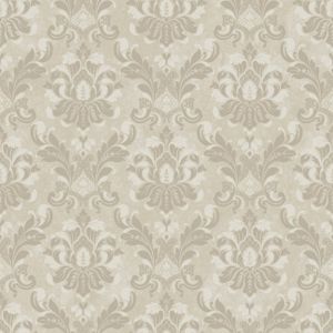 Papel de parede - Romantic - medalhão fendi e cinza com brilho fundo fendi claro , cód :RO010505