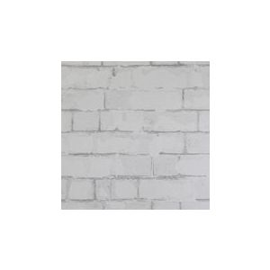 Papel de parede - Stemapunk-ijolo de demolição branco  , cód : G56212