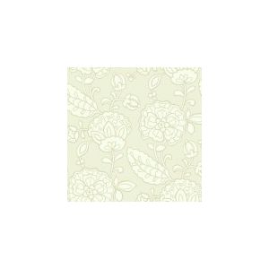 Papel de parede - Vibe - Fundo marfim com flores brancas , cód  : EB2059