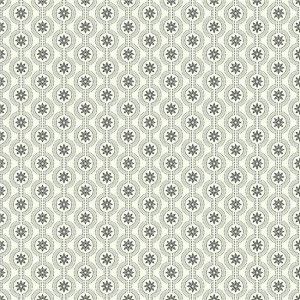 Papel de parede - Waverly Small Prints- Bolinhas cinza com árvores pretas , cód :ER81263