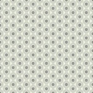 Papel de parede - Waverly Small Prints- Bolinhas cinza com árvores pretas , cód :ER81263