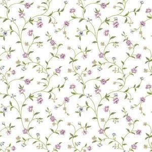Papel de parede - Waverly Small Prints- Pequenas flores lilás , cód :ER81872