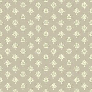 Papel de parede -WaverlySmall Prints -Fundo camurça com pequenos medalhões em bege  , cód : ER82293