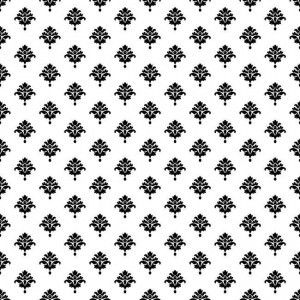 Papel de parede -WaverlySmall Prints -Fundo branco com pequenos medalhões em preto  , cód : ER82302