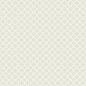 Papel de parede - Waverly Small Prints-Fundo gelo com formas geométricas brancas   , cód : WA78223