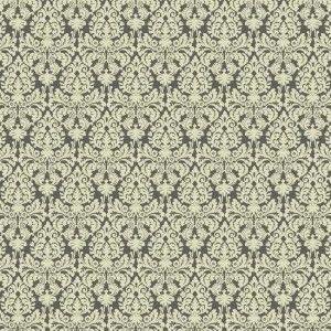 Papel de parede -WaverlySmall Prints - Formas geométricas em preto com fundo branco  , cód : WP24473