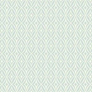 Papel de parede -WaverlySmall Prints - Formas geométricas em azul  , cód : WP24543