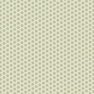 Papel de parede - Waverly Small Prints- Formas geométricas verdee branco   , cód : WP24693