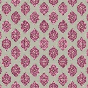 Papel de parede - Waverly Small Prints- pequenos medalhões em pink   , cód : WP24803