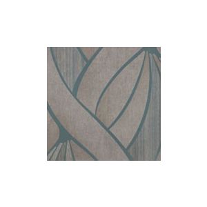 Papel de parede - Futura - Folhas em marrom  e contorno azul , cód : 44010