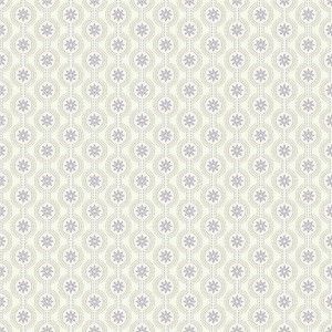 Papel de parede - Waverly Kids -Bolas com flores dentro azul escuro , cód : WK6862