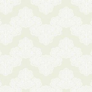 Papel de parede Waverly Kids  chevron fundo lilás com flores brancas , cód :WK6953