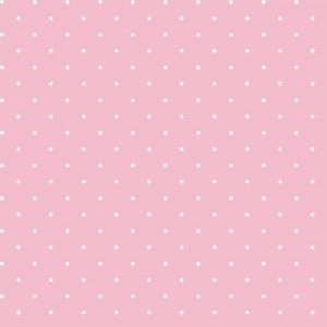 Papel de parede - cool kids - Fundo rosa com poas brancos (bolinhas), cód : KS2388