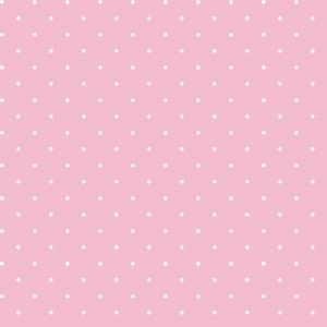 Papel de parede - cool kids - Fundo rosa com poas brancos (bolinhas), cód : KS2388