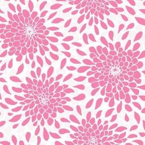 Papel de parede - cool kids -Fundo branco com flores rosas  , cód : KS2393