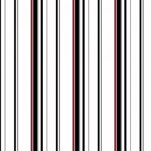 Papel de paarede - Cool Kids - Listras preto , vermelho e brtanco , cód :KS2447