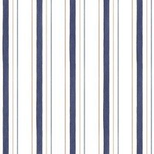 Papel de parede - Shades- Listras azul marinho e branco , cód : SH34504