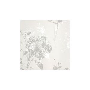 Papel de Parede -Brera-Fundo bege com flores brancas e fendil , Cod : 28122
