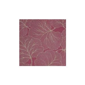 Papel de Parede -Brera-Fundo vermelho com folhas e contorno bege , Cód : 28136