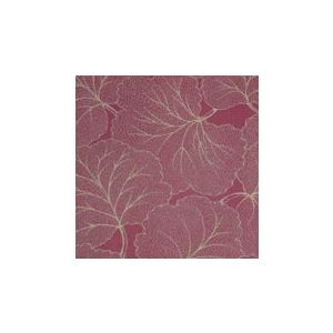 Papel de Parede -Brera-Fundo vermelho com folhas e contorno bege , Cód : 28136