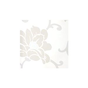 Papel de Parede -Brera-Fundooff white, c om flores beges ,Cód: 81122