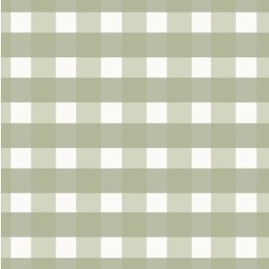 Revoada 4400 Papel de parede xadrez vichy verde e branco 