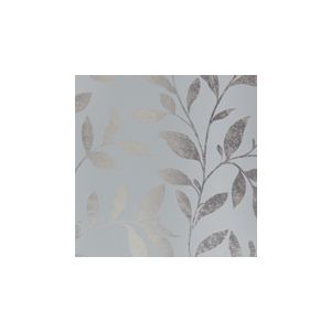 English Florals  S45213  Papel de  Parede  folhas marrom e dourada 