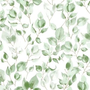 Sonhos 4227 Papel de parede  folhagem galhos com folhas verdes 