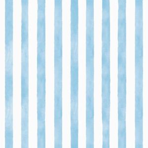 Sonhos 4239 Papel de parede listras azul e branca aquarelada 