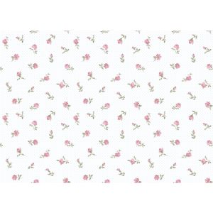 Pippo 455-1 papel-de-parede com rosas fundo de bolinhas