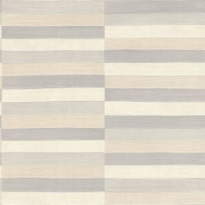 Club  418712 Papel  de Parede listras horizontais cinza branco e bege 