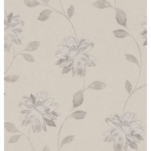Salsa   0401300518 Papel de Parede flores cinza 