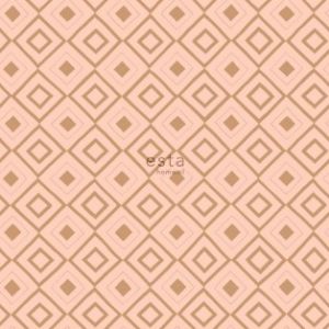 #Fab  142 128 828 Papel de  Parede  losangos com fundo rose 