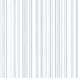 Sambori  139-2 Papel  de Parede listras tons de azul bege e brancos 