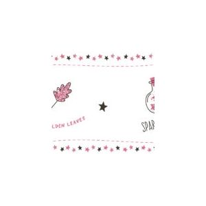 Sambori  140-2 Papel  de Parede faixa po de fada  sapatos e pequeninas estrelas rosa e preto 