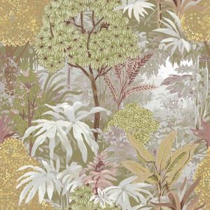 Botany House 15501 Papel de parede folhagem com flores