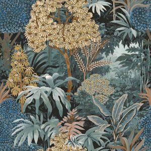 Botany House 15502 Papel de parede folhagem com flores