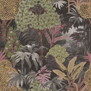 Botany House 15503 Papel de parede folhagem com flores