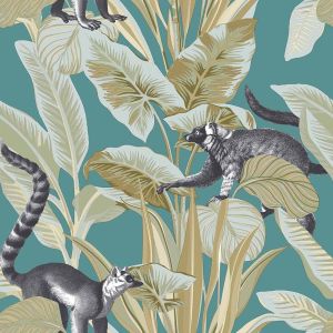 Botany House 15535  Papel de parede folhagem com bichos
