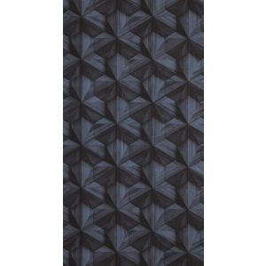 Loft  218411 Papel de Parede  3d  geometrico azul e preto 