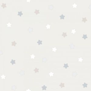 Lullaby  225-4 Papel de parede estrelas cinza branca grafite num fundo  bege 