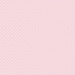 Lullaby  227-2 Papel de parede poa branco com fundo rosa 