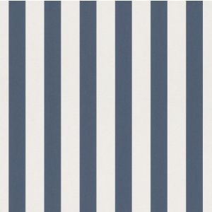 Bambino XVII  246049 Papel de  Parede  listras branca e azul marinho 