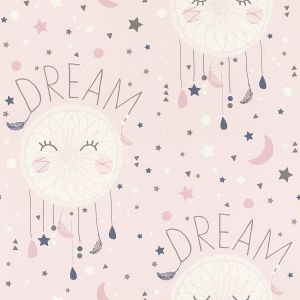 Bambinos XVIII  248753  Papel de parede  filtro dos sonhos com fundo rosa 